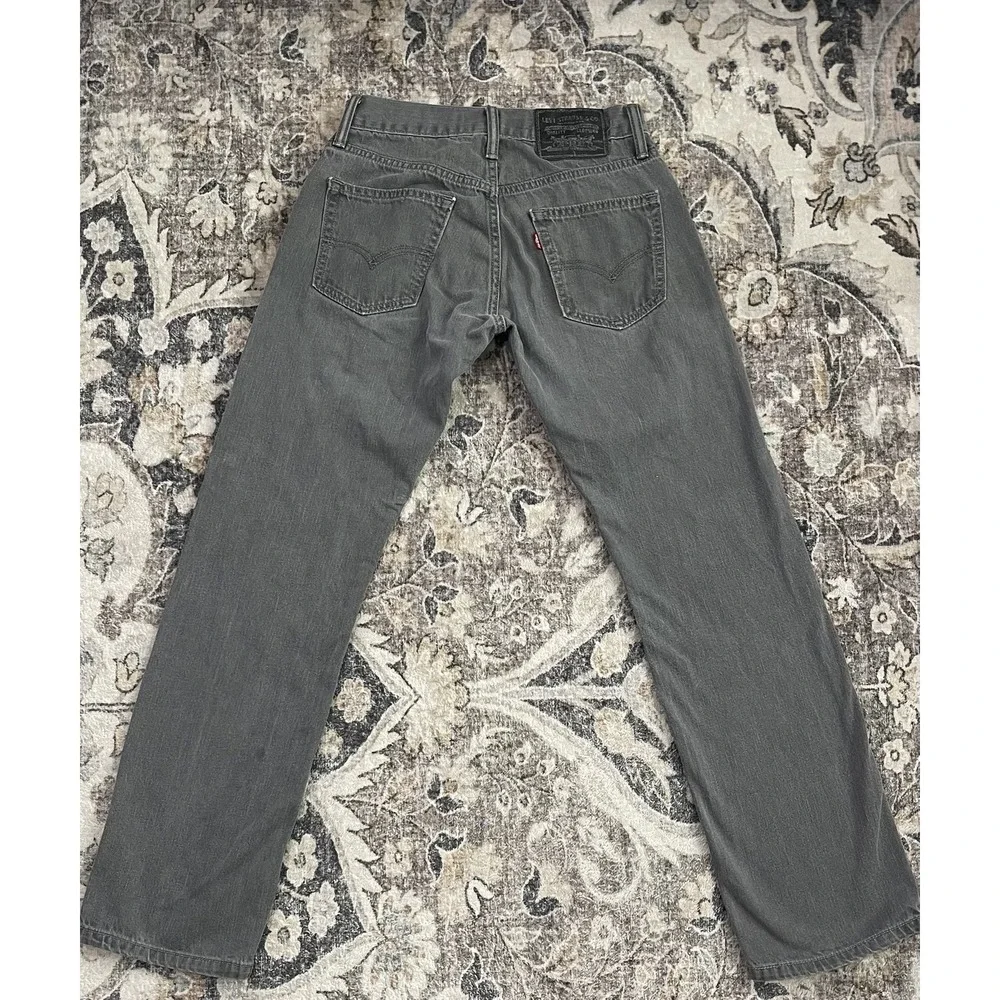 Levi's 514 Slim Straight Gray Jeans Men's 28x28 100% Cotton Denim EUC